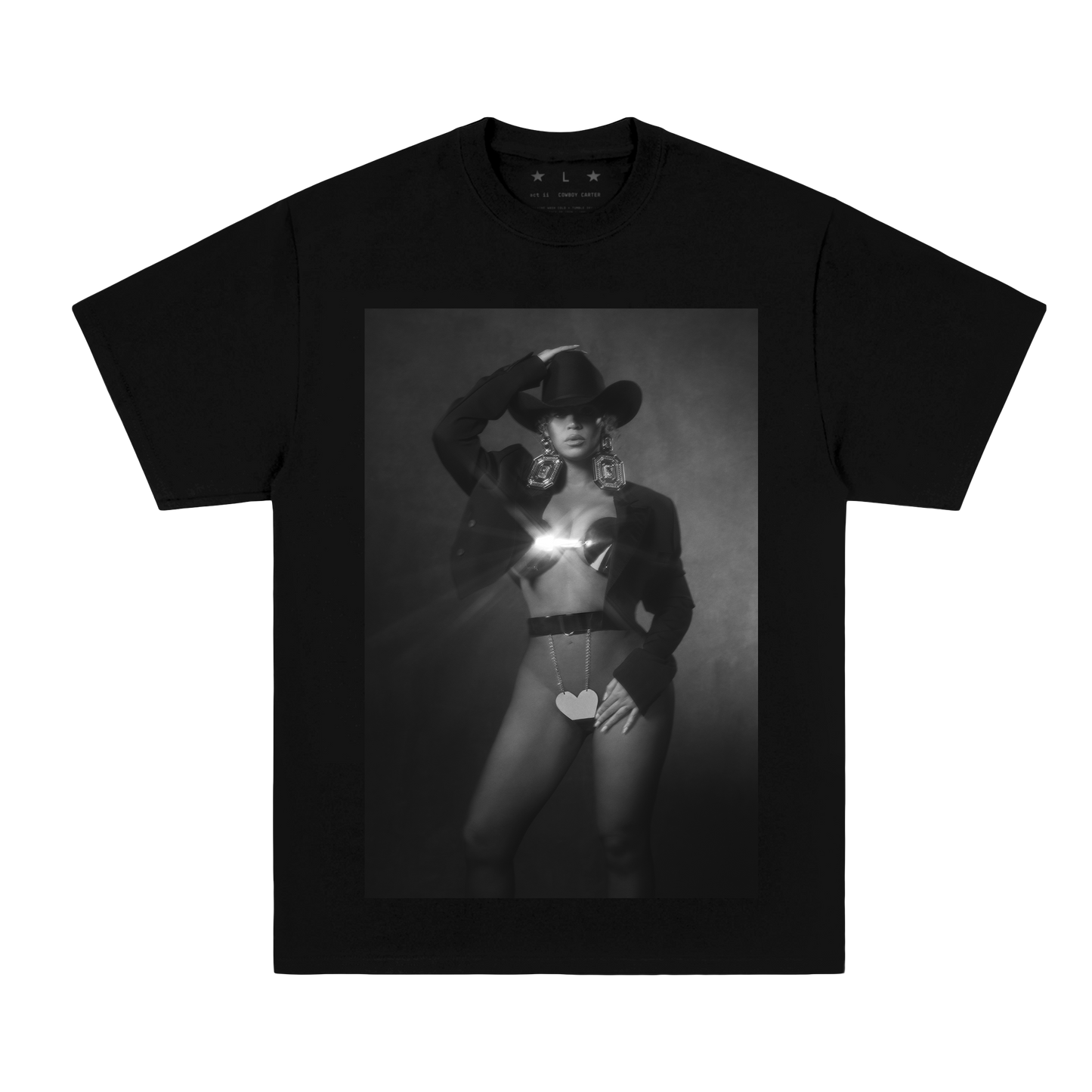 COWBOY CARTER LIMITED EDITION COVER CD MERCH BUNDLE (BLACK TEE)