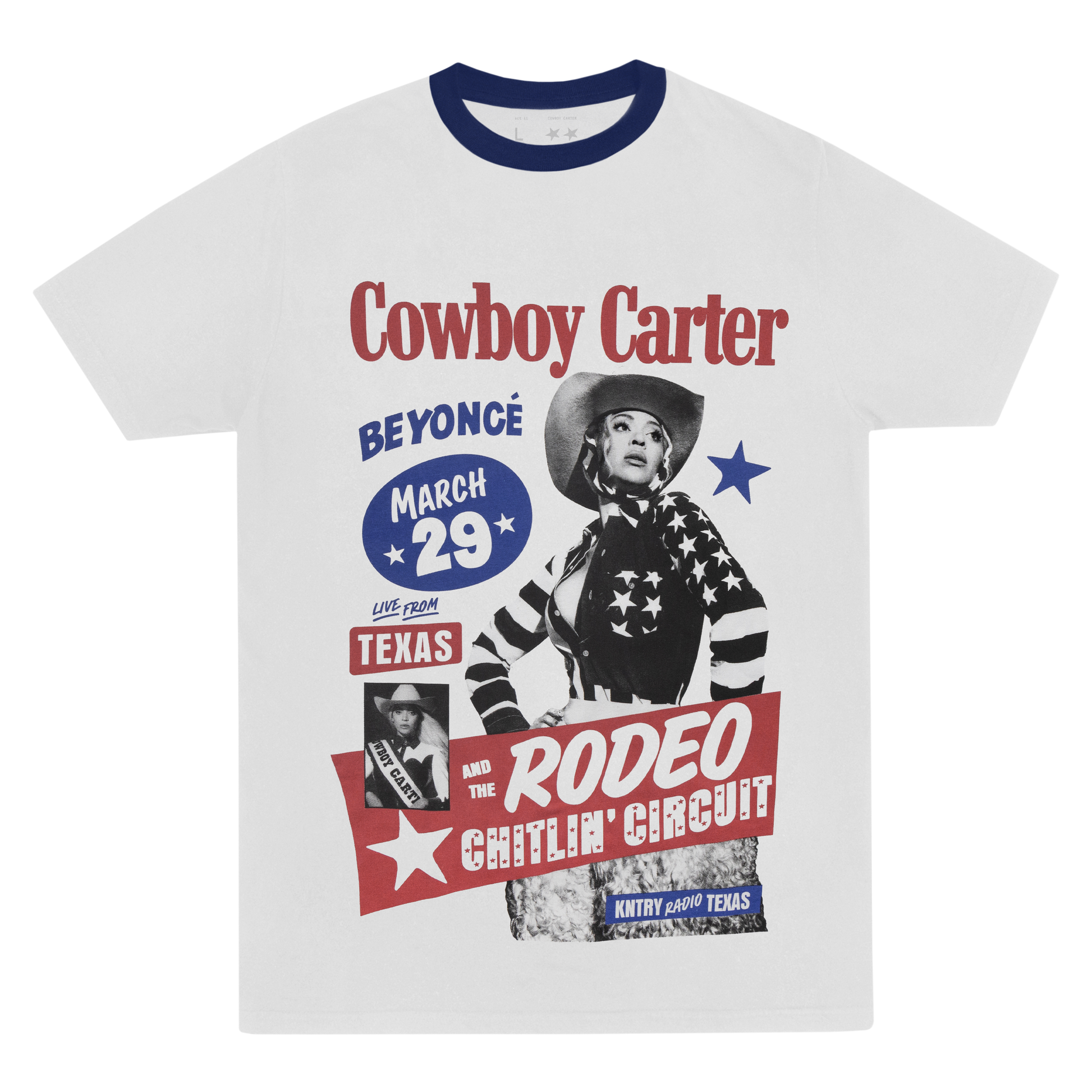 COWBOY CARTER SHORT SLEEVE RINGER TEE – SHOP BEYONCÉ - UK
